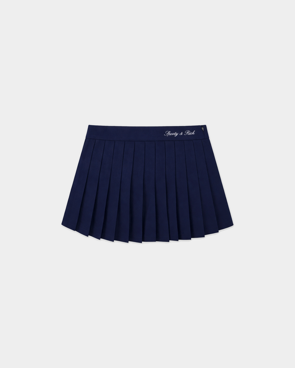 Abigail Signature Logo Pleated Skirt - Dark Navy – Sporty & Rich