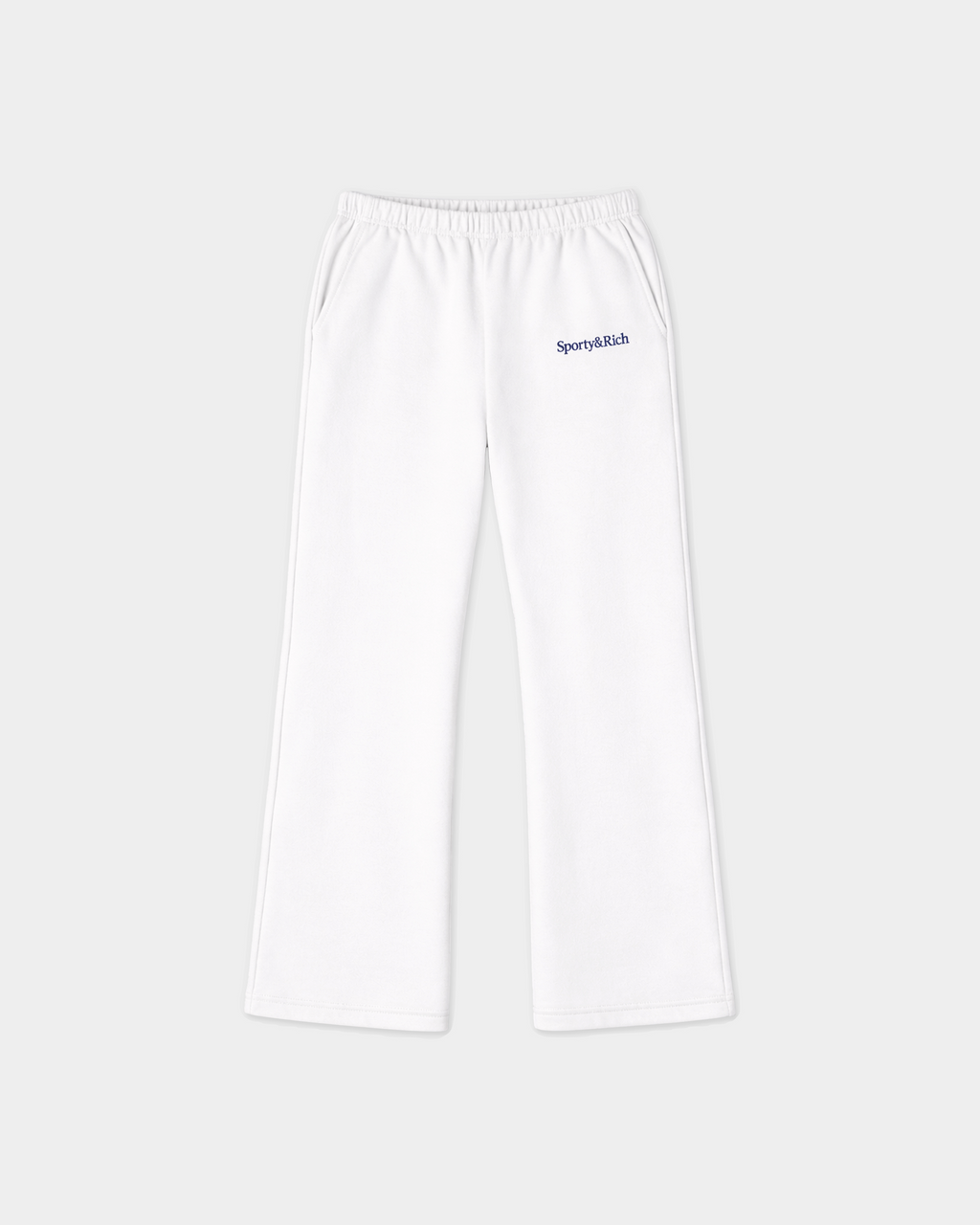 Bennett Serif Logo Baggy Sweatpant - White – Sporty & Rich