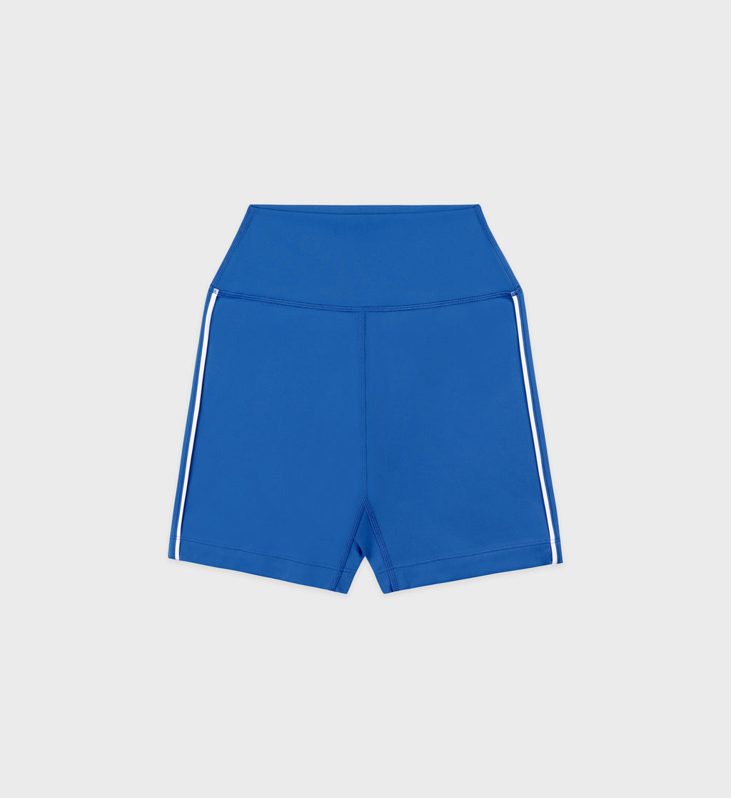 Sporty and Rich Bold Health Biker Short - Team Blue/Gold