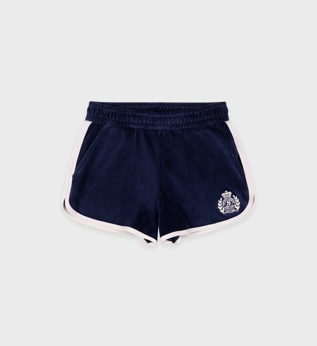 NY CREST VELOUR SWEATPANT CHOCOLATE