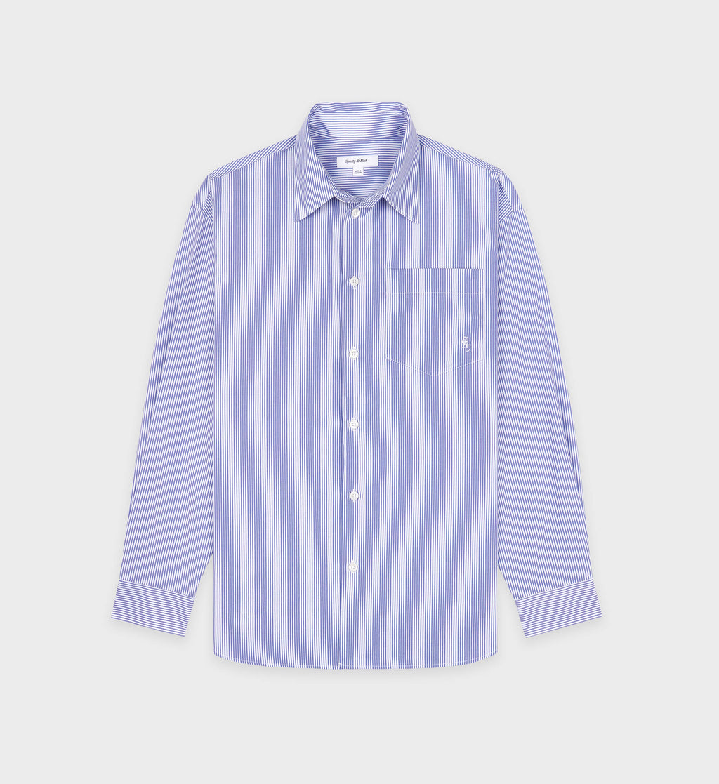 OVERSIZEDSHIRTWHITENAVYSTRIPE- 