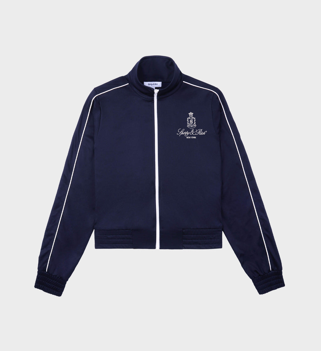 Vendome Track Jacket - Navy/White – Sporty & Rich