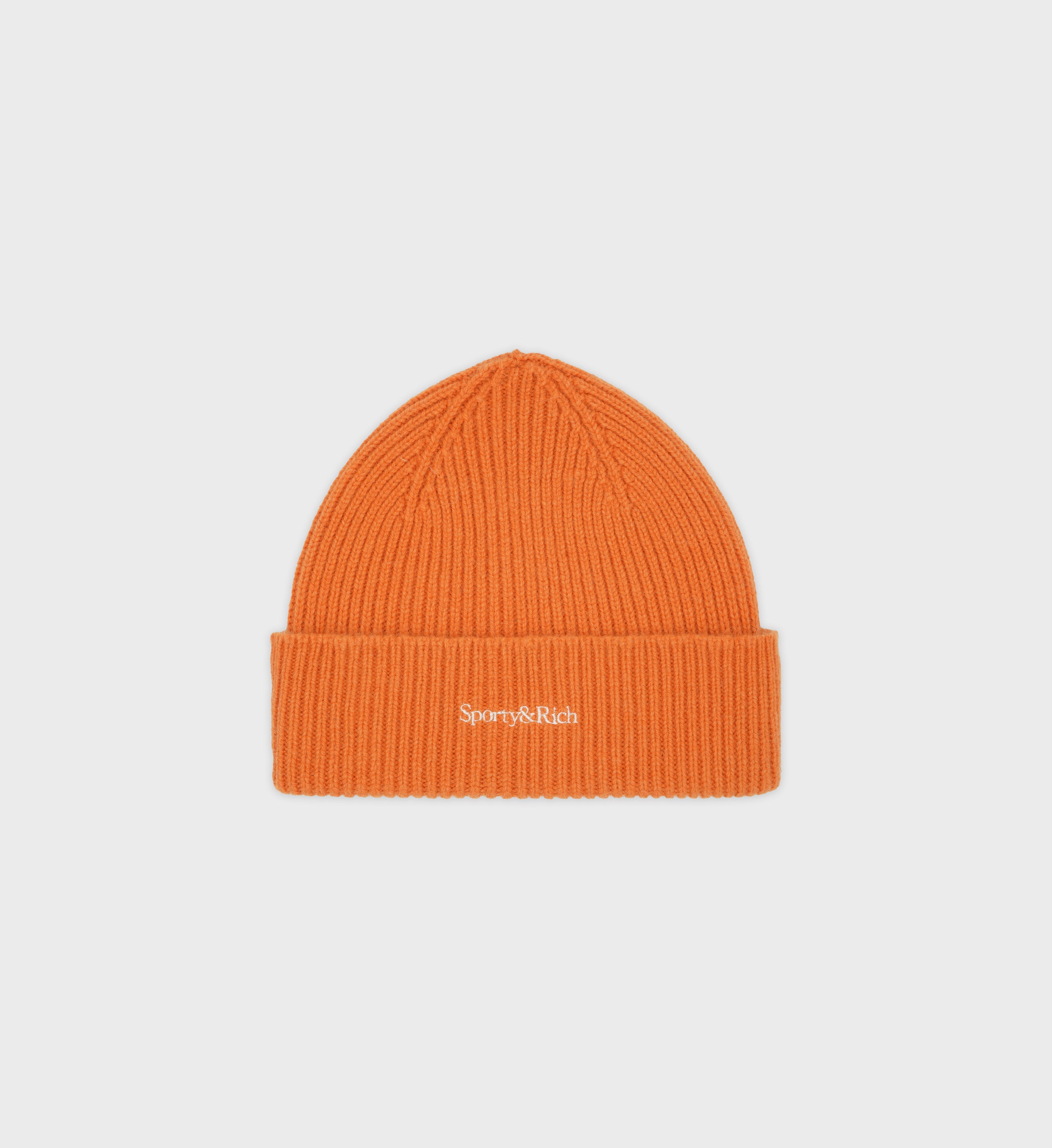 Serif Logo Beanie - Turmeric – Sporty & Rich