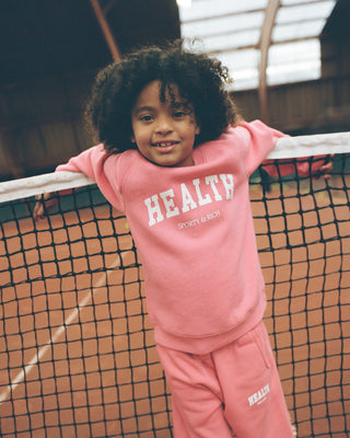 Health Ivy Kids Crewneck - Cotton Candy/White