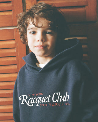 94 Racquet Club Kids Hoodie - Navy/White/Red