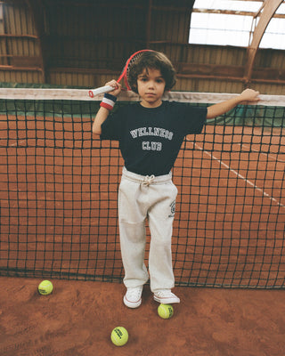 T-Shirt enfant Wellness Club - Marine/Blanc