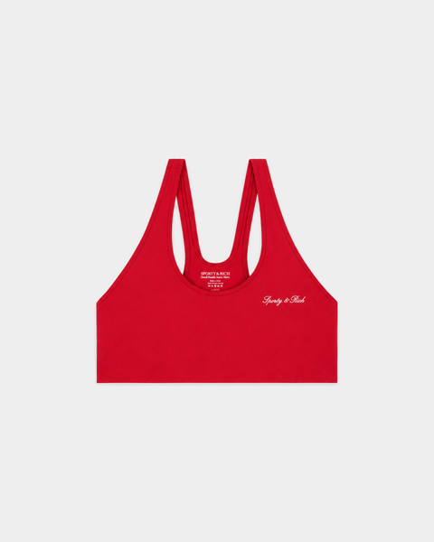 Billie Signature Logo Sports Bra - Ruby
