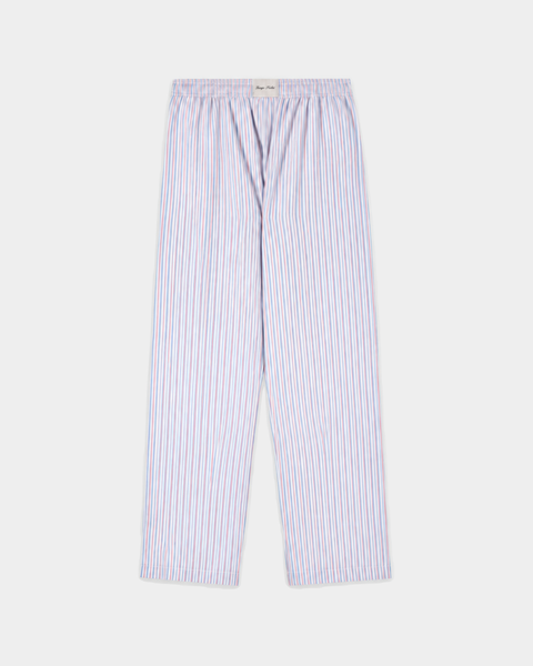 Brice Signature Logo Pyjama Pants - Blue White Red Striped