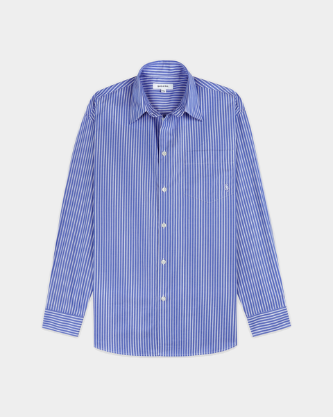 Coco SRC Oversized Shirt - Blue Striped
