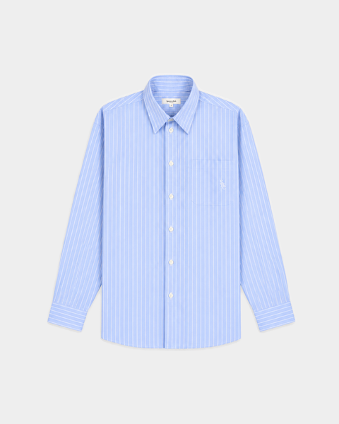 Coco SRC Oversized Shirt - Blue Striped