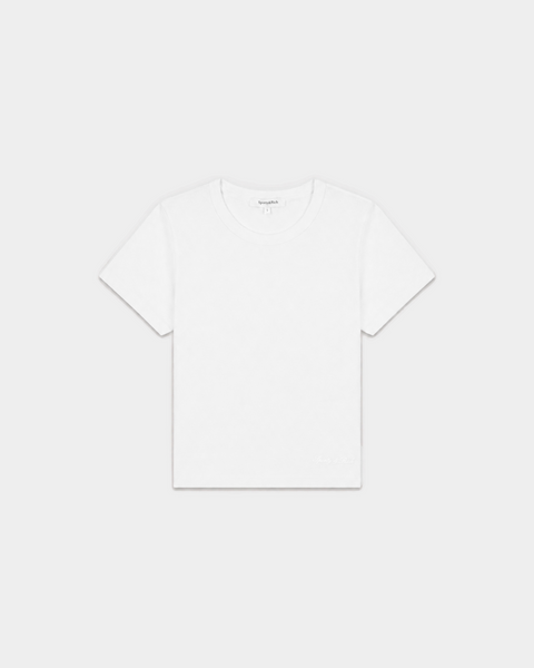 Vanessa Signature Logo Comfort Baby Tee - White