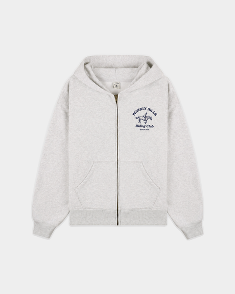 Eliana BH Riding Club Zip Hoodie - Heather Gray