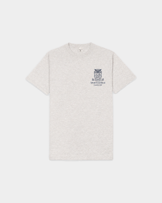 Heather Gray Fema SRCC Tshirt featuring a small crest logo on the left chest.