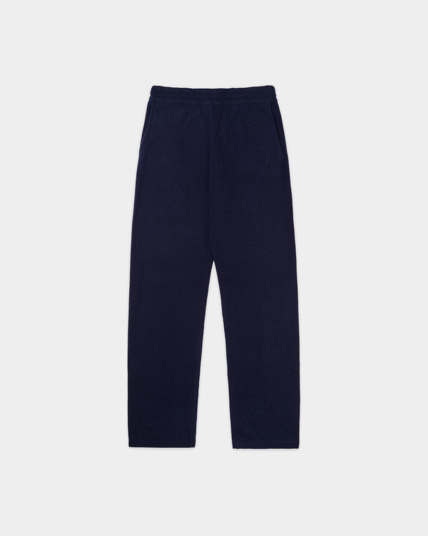 Ivana S Logo Cashmere Trousers - Dark Navy