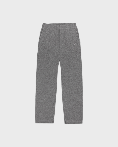 Ivana S Logo Cashmere Trousers - Medium Heather Gray