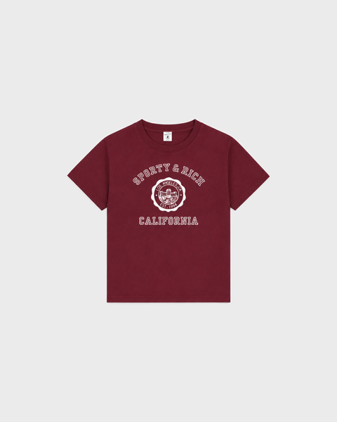 Karen California Emblem Kids Tshirt - Merlot