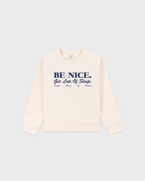 Kenza Be Nice Kids Crewneck - Cream