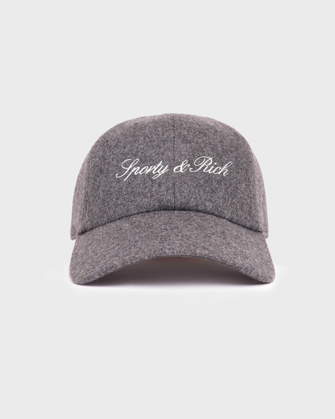 Marcus Signature Logo Wool Hat - Medium Heather Gray