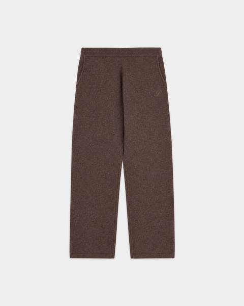 Ivana S Logo Cashmere Trousers - Chocolate