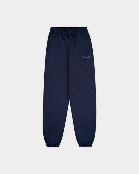 Brianno Serif Logo Embroidered Jogger - Dark Navy