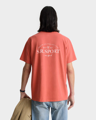 Wimbledon T-Shirt - Desert Rose/White