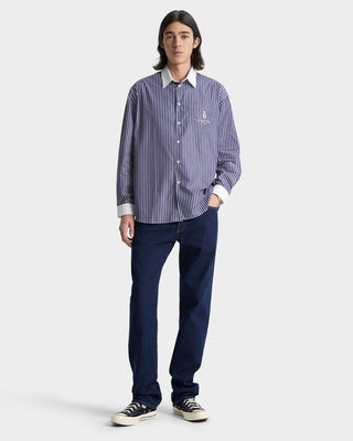 Vendôme Oversized Shirt - Blue Stripped
