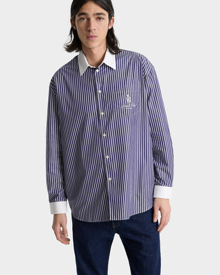 Vendôme Oversized Shirt - Blue Stripped