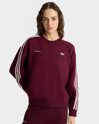 Adidas Track Crewneck - Merlot