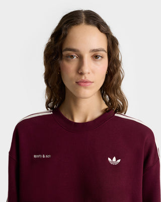 Adidas Track Crewneck - Merlot