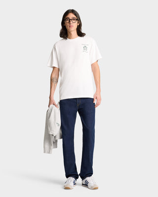 The Carlyle Crest T-Shirt - White/Forest