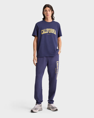 California T-Shirt - Navy/Gold