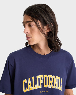 California T-Shirt - Navy/Gold