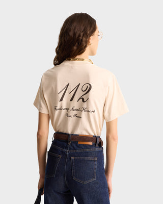 Faubourg T-Shirt - Cream/Chocolate