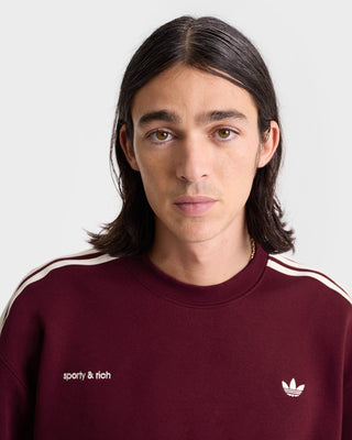 Adidas Track Crewneck - Merlot