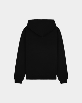 Black Elaine Bold Health Hoodie with Sporty & Rich Health & Wellness Club text on the chest.