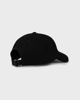 Black Maeve Bold Health Hat baseball cap with Health & Wellness Club embroidered in white and red text.