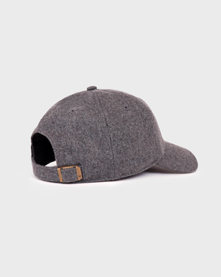 Marcus Signature Logo Wool Hat, featuring a small brand tab on the back strap, set against a light gray background.