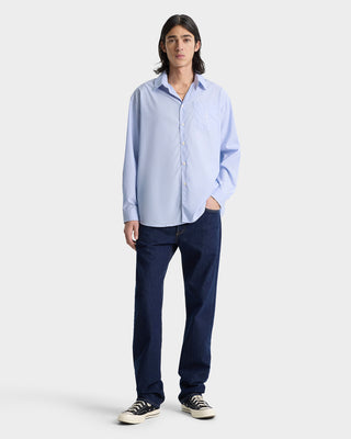 Vendome Oversized Shirt - Light Blue Striped