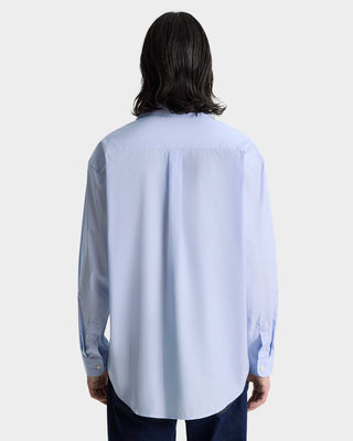 Vendome Oversized Shirt - Light Blue Striped