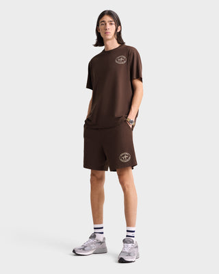 Riding Club Gym Short - Chocolate/Cream