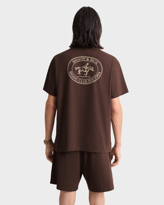 Riding Club Gym Short - Chocolate/Cream