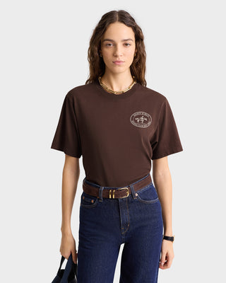 Riding Club T-Shirt - Chocolate/Cream