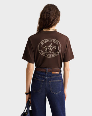 Riding Club T-Shirt - Chocolate/Cream