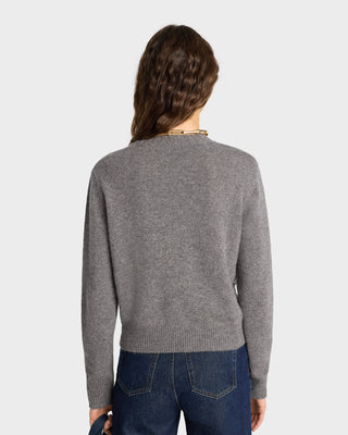 SRC Cashmere Crewneck - Gray/White