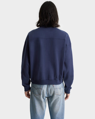 Vendome Quarter Zip - Navy/White