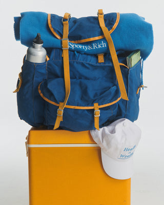 Health is Wealth Hat - White/Azure