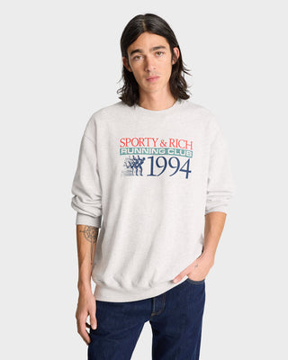 Finish Line Crewneck - Heather Gray/Multi