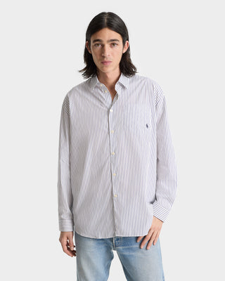 SRC Oversized Shirt - Blue Striped