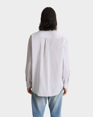 SRC Oversized Shirt - Blue Striped