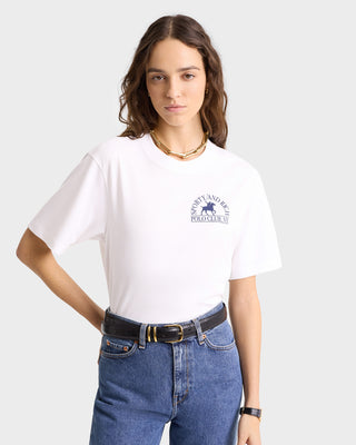 Polo Club T-Shirt - White/Navy